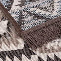 inny Dywanik w aztecki wzór beżowy ALBORG 50x80 cm