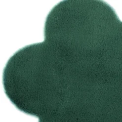 Dzieci Dywanik w kształcie kwiatka zielony NEBBIA 60x60 cm