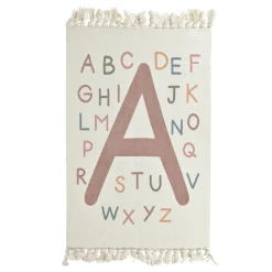 Dzieci Dywanik w literki antypoślizgowy 59x65 cm