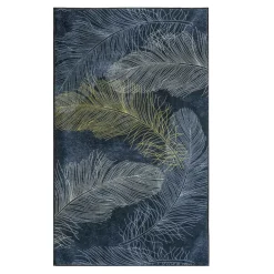 Dywaniki| Dywanik w pióra niebieski LAGUNA 60x100 cm