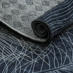 Dywaniki| Dywanik w pióra niebieski LAGUNA 60x100 cm