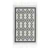 Dywaniki| Dywanik w romby biało-czarny SCANDI 50x80 cm