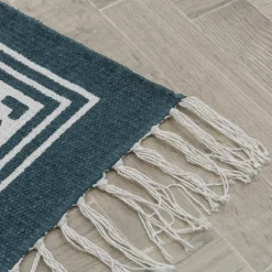 Dywaniki| Dywanik w romby niebiesko-biały SCANDI 50x80 cm