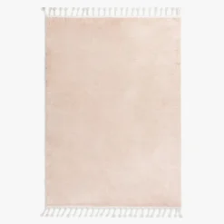 Dywanik z frędzlami beżowy PULLY 60x100 cm