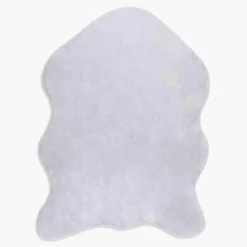 inny Dywanik ze sztucznego futra RABBIT szary, 60x90 cm