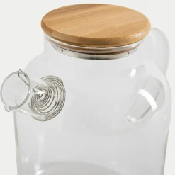Dzbanki I Karafki|inny Dzbanek szklany z bambusową pokrywą 1,8 l