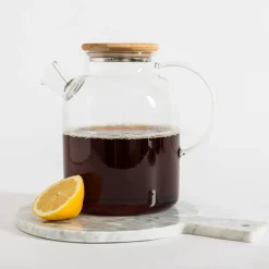 Dzbanki I Karafki|inny Dzbanek szklany z bambusową pokrywą 1,8 l