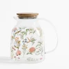 Dzbanki I Karafki|inny Dzbanek z bambusową pokrywką KWIATY 1,6 L