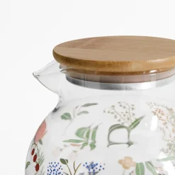 Dzbanki I Karafki|inny Dzbanek z bambusową pokrywką KWIATY 1,6 L