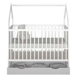 Dzieci Łóżeczko ze stelażem LOEN 60x120 cm