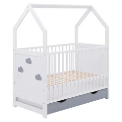 Dzieci Łóżeczko ze stelażem LOEN 60x120 cm