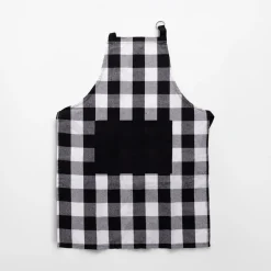 inny Fartuszek kuchenny bawełniany w kratkę 60x80 cm