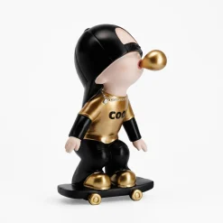 Figurki Dekoracyjne|inny Figurka czarno-złota CHŁOPIEC