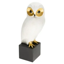 inny Figurka dekoracyjna biała SOWA 27 cm