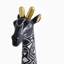 Figurki Dekoracyjne|inny Figurka dekoracyjna czarno-złota ŻYRAFA