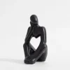 inny Figurka dekoracyjna czarna MYŚLĄCY CZŁOWIEK 19 cm