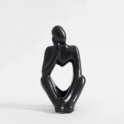 inny Figurka dekoracyjna czarna MYŚLĄCY CZŁOWIEK 19 cm