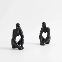 inny Figurka dekoracyjna czarna MYŚLĄCY CZŁOWIEK 19 cm