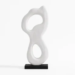 Figurki Dekoracyjne|inny Figurka dekoracyjna drewniana biała 38 cm