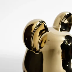 inny Figurka dekoracyjna MIŚ złota 26 cm