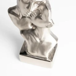 inny Figurka dekoracyjna srebrna FACES 21 cm