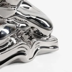 inny Figurka dekoracyjna srebrna 13 cm