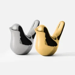 Figurki Dekoracyjne|inny Figurka dekoracyjna srebrna PTAK 8 cm