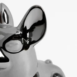 Figurki Dekoracyjne|inny Figurka dekoracyjna srebrna PIES 20 cm