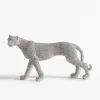 Figurki Dekoracyjne|inny Figurka dekoracyjna srebrna PANTERA 29 cm