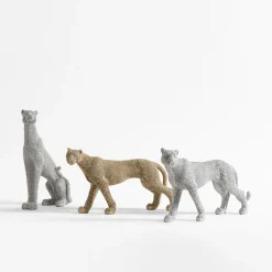 Figurki Dekoracyjne|inny Figurka dekoracyjna srebrna PANTERA 29 cm