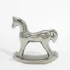 Figurki Dekoracyjne|inny Figurka dekoracyjna srebrna KOŃ NA BIEGUNACH 14 cm