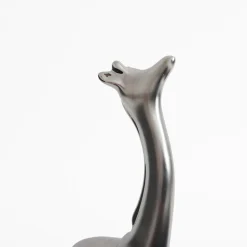 Figurki Dekoracyjne|inny Figurka dekoracyjna ŻYRAFA srebrna