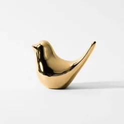 inny Figurka dekoracyjna złota PTAK 8 cm
