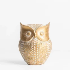 Figurki Dekoracyjne|inny Figurka dekoracyjna złota SOWA 12 cm