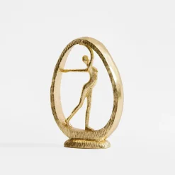 Figurki Dekoracyjne|inny Figurka dekoracyjna złota GIMNASTYCZKA 22 cm