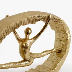 inny Figurka dekoracyjna złota GIMNASTYCZKA 16 cm