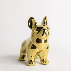 Figurki Dekoracyjne| Figurka dekoracyjna złota PIES 20 cm