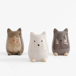 inny Figurka porcelanowa, kot, 13 cm, MIX