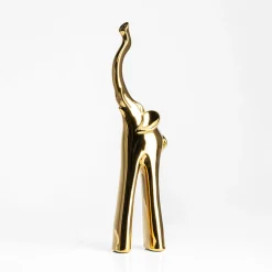 Figurki Dekoracyjne|inny Figurka złota SŁOŃ 37 cm