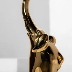 Figurki Dekoracyjne|inny Figurka złota SŁOŃ 37 cm