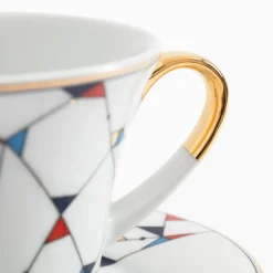 Porcelana Bogucice Filiżanka ze spodkiem ARLEKIN 250 ml