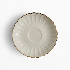 inny Filiżanka ze spodkiem porcelanowa ZŁOTY RANT 220 ml