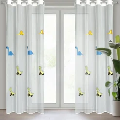 Firany, Zasłony I Akcesoria|Eurofirany Firana do pokoju dziecięcego DINO 140x250 cm