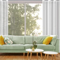 Firany, Zasłony I Akcesoria|Eurofirany Firana do salon biała JULITA 135x250 cm