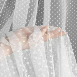 Firany, Zasłony I Akcesoria|Eurofirany Firana do salon biała JULITA 135x250 cm