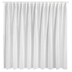 Eurofirany Firana do salonu biała SIMONE 400x170 cm