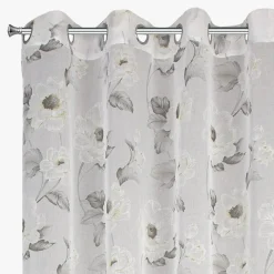 Firany, Zasłony I Akcesoria|Eurofirany Firana do salonu biało-oliwkowa BESSY 140x250 cm