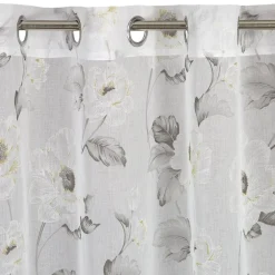 Firany, Zasłony I Akcesoria|Eurofirany Firana do salonu biało-oliwkowa BESSY 140x250 cm