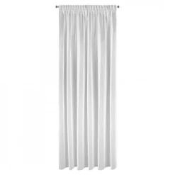 Eurofirany Firana do salonu na taśmie biała ESEL 135x270 cm