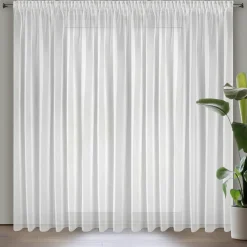 Eurofirany Firana do salonu na taśmie biała ESEL350x250 cm